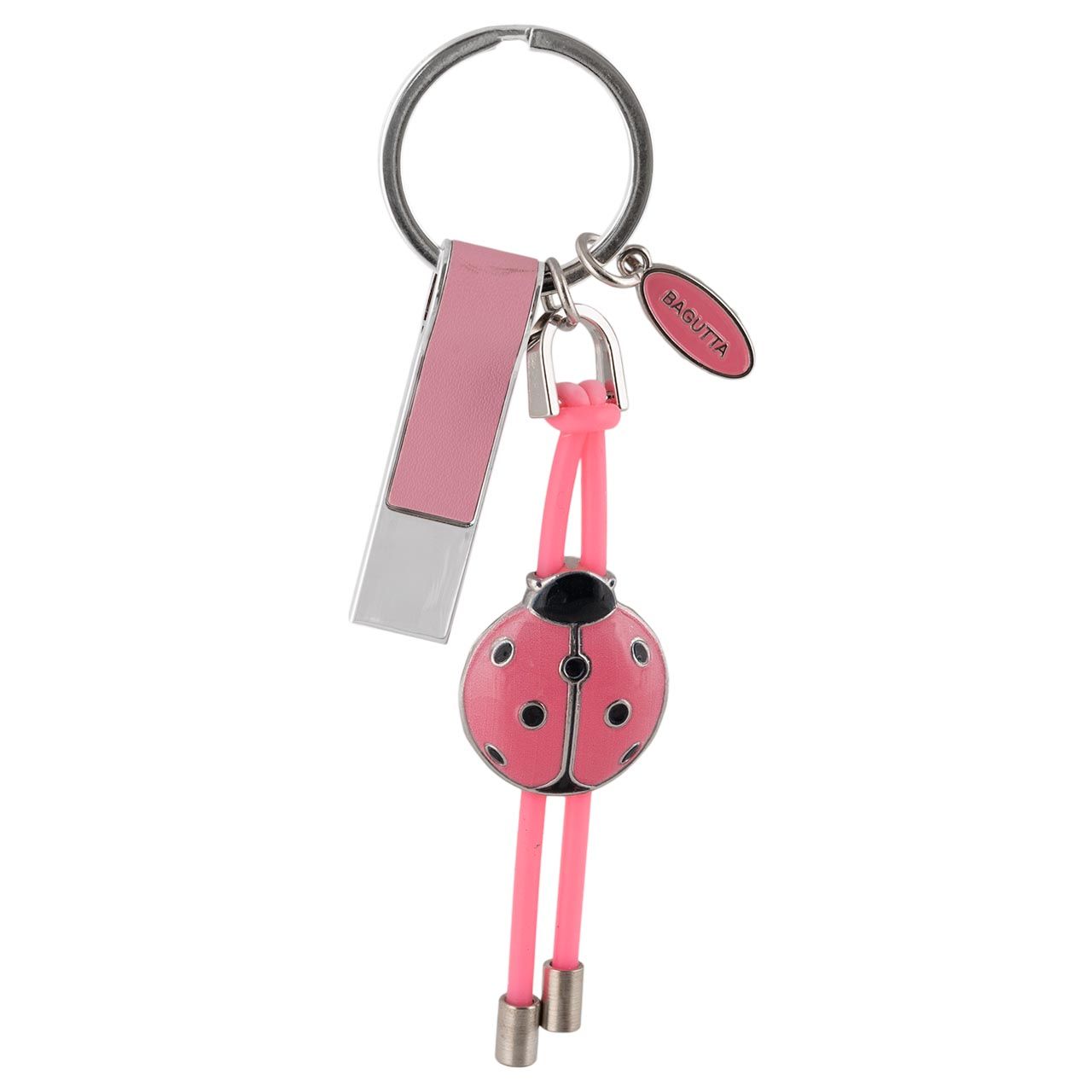 PORTACHIAVI CON MEMORIA USB COCCINELLA ROSA